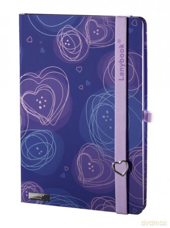 Notes A6 Dreamy Love niebieski kratka