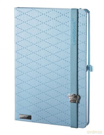 Notes A6 Lanybook Glamorous Beauty w kratkę niebieski