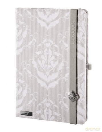 Notes A6 Lanybook Modern Baroque w kratkę biały
