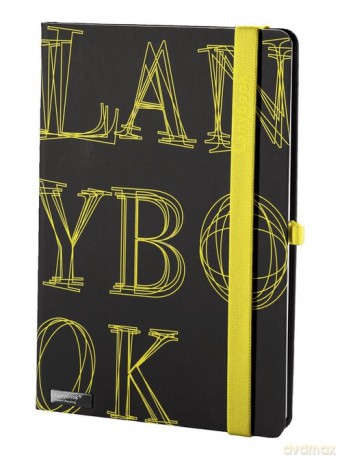 Notes A6 LYO czarny linia