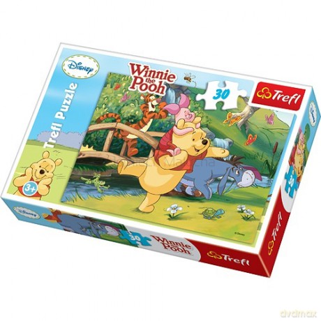 TREFL 30 el. Kubuś Puchatek - Mostek 18167 [PUZZLE]
