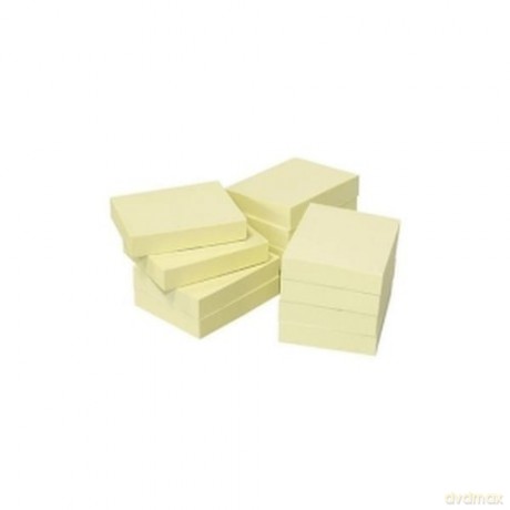 Notes samoprzylepny 3szt. 50x40mm żółty zgrzewka 12 sztuk