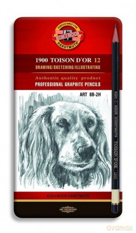 Ołówek grafitowy 1912 Art Toison D'Or 8B-2H 12 sztuk