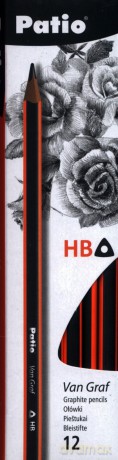 Ołówek techniczny Van Graf trójkątny HB 12 sztuk
