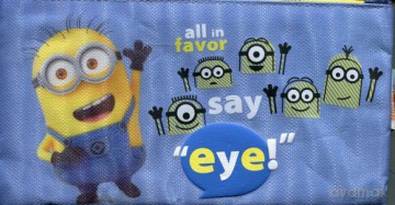 Piórnik płaski premium Minionki