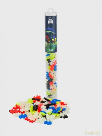 Plus-Plus Tuby świecące mix Display
