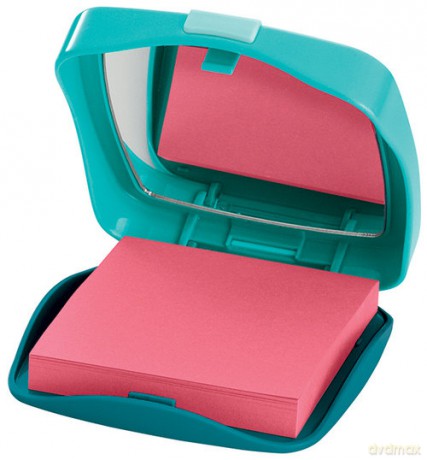 Podajnik do bloczków samoprzylepnych Post-it puderniczka + 1 bloczek