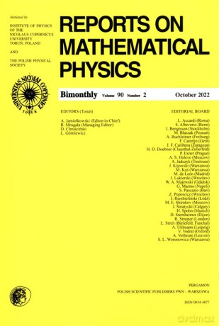Reports On Mathematical Physics 90/2 Eksport [KSIĄŻKA]