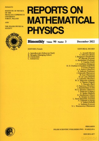 Reports on Mathematical Physics 90/3 [KSIĄŻKA]