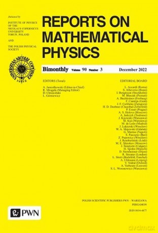 Reports on Mathematical Physics 90/3/2022 Polska [KSIĄŻKA]