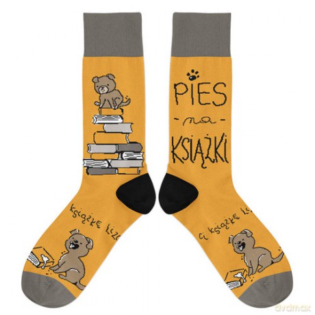 Skarpetki Pies na książki 42/46