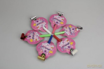 Trąbka z medalionem (13 cm) 6 sztuk