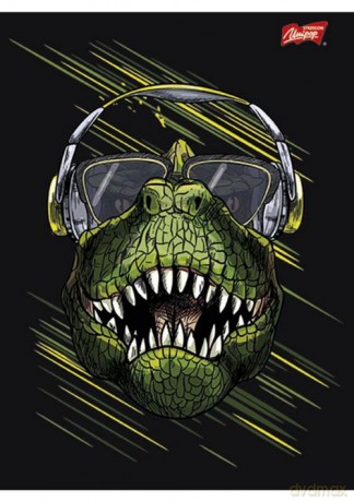 Zeszyt A5 w kratkę 32 kartki T-Rex 15 sztuk mix