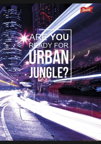 Zeszyt A5 w linie 60 kartek Urban Jungle 10 sztuk mix