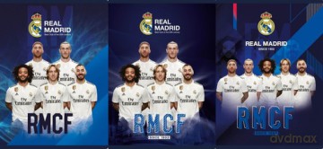 Zeszyt A5 w trzy linie 16 kartek Real Madrid 5 20 sztuk mix