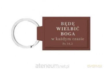 Brelok skórzany - Będę wielbić Boga