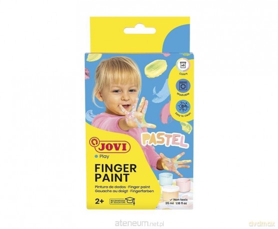 Farby do malowania palcami 6x35ml Pastel
