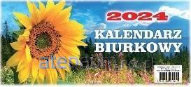 Kalendarz 2024 biurkowy poziomy stojący [KALENDARZ]