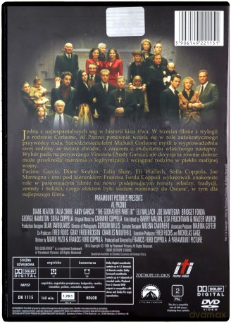 Ojciec Chrzestny 3 [DVD]