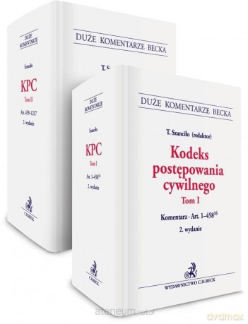 Kodeks postępowania cywilnego (Tom 1-2) - Tomasz Szanciło [KSIĄŻKA]