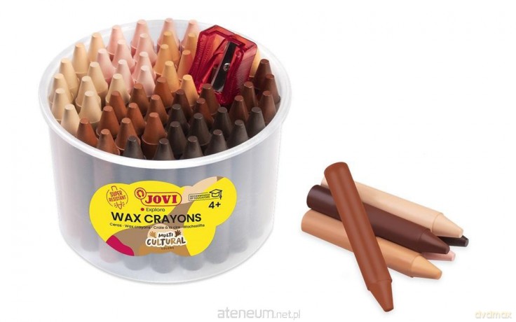 Kredki świecowe okrągłe 60sztuk multicultural