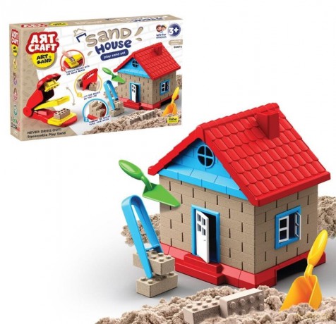 Zestaw do produkcji cegieł z piasku - Domek