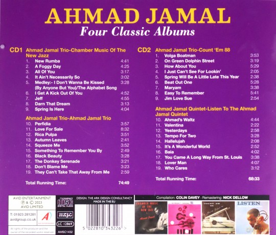 Ahmad Jamal: Four Classic Albums [2CD]