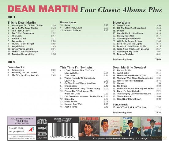 Dean Martin: Four Classic Albums Plus [2CD]