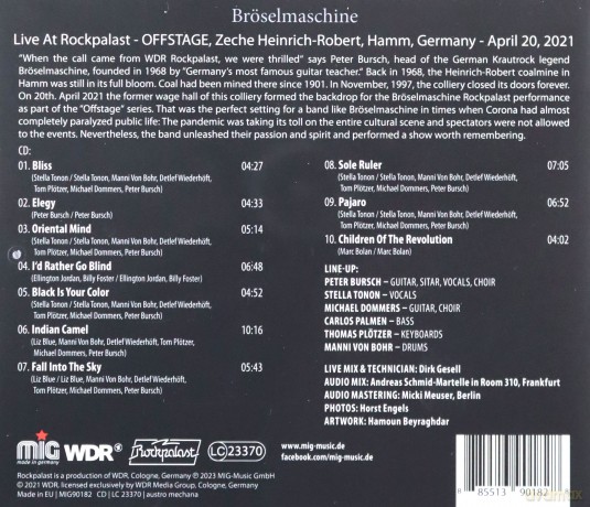 Broselmanschine: Live At Rockpalast [CD]