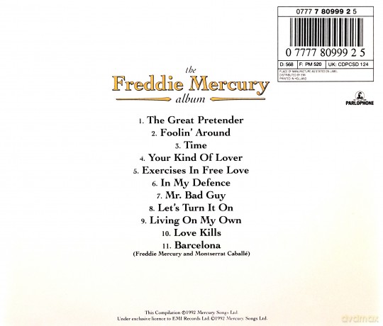 Freddie Mercury: Freddie Mercury Album [CD]