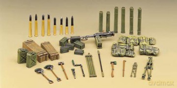 ACADEMY Allied&GermanTank Supplies SetI 1382 [MODELARSTWO]