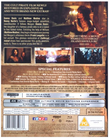 Cutthroat Island (Wyspa piratów) [Blu-Ray 4K]+[Blu-Ray]