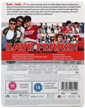 Ferris Bueller's Day Off (steelbook) (Wolny dzień Ferrisa Buellera) [Blu-Ray 4K]+[Blu-Ray]