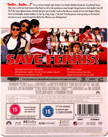 Ferris Bueller's Day Off (steelbook) (Wolny dzień Ferrisa Buellera) [Blu-Ray 4K]+[Blu-Ray]