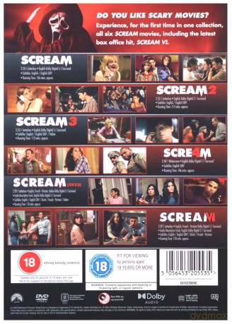 Scream 6-Movie Collection (Krzyk) [6DVD]