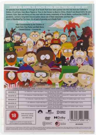South Park Seasons 21-25 (Miasteczko South Park) [DVD]