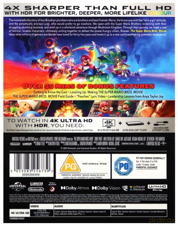 The Super Mario Bros. Movie (Super Mario Bros: Film) [Blu-Ray 4K]