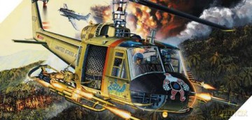 ACADEMY UH1 C Huey Gunship 12701 [MODELARSTWO]