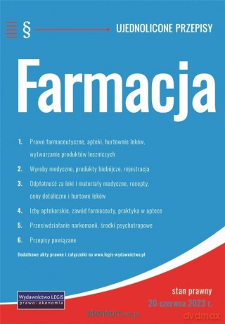 Farmacja - ujednolicone przepisy [KSIĄŻKA]