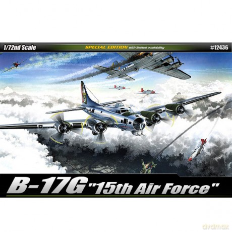 ACADEMY B17G Flying Fortress 15th Air 12436 [MODELARSTWO]