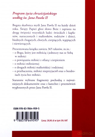 Miłość. Myśli na każdy dzień - Św. Jan Paweł II [KSIĄŻKA]