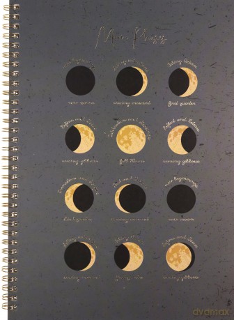 Notes A4 na spirali Moon