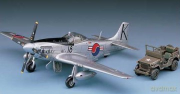 ACADEMY P51 Mustang Jeep 2205 [MODELARSTWO]