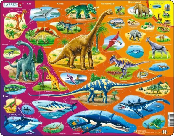 Układanka Historia natury Od Triasu do teraz PL [PUZZLE]