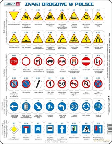 Układanka Znaki Drogowe W Polsce [PUZZLE]
