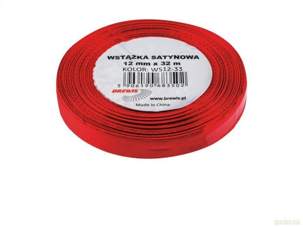 Wstążka satynowa bordowa 12mmx32m
