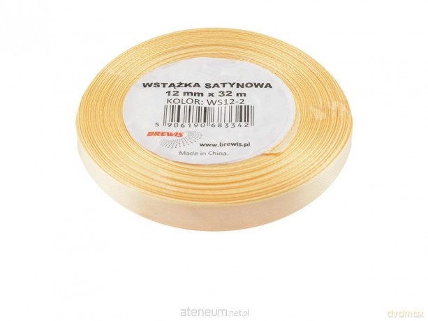 Wstążka satynowa ecru 12mmx32m