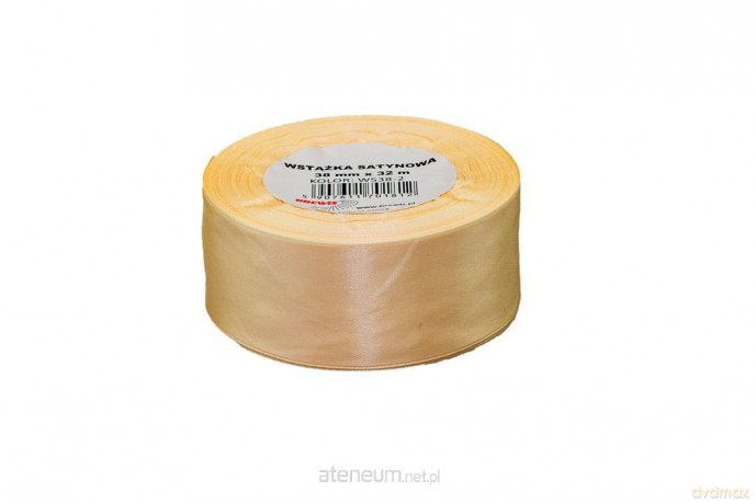 Wstążka satynowa ecru 38mmx32m