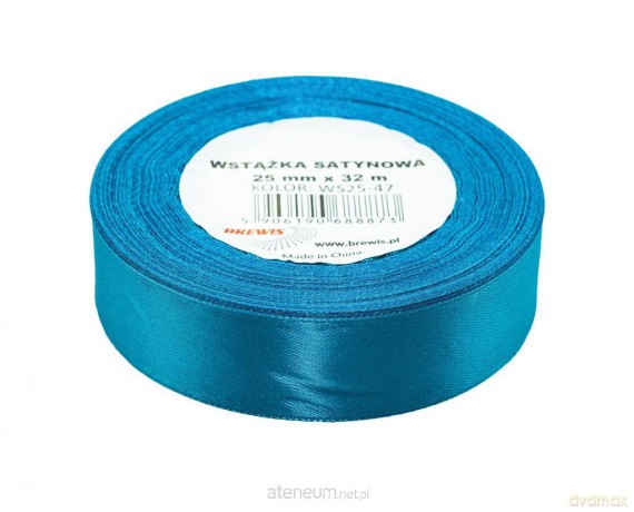 Wstążka satynowa turkusowa 25mmx32m