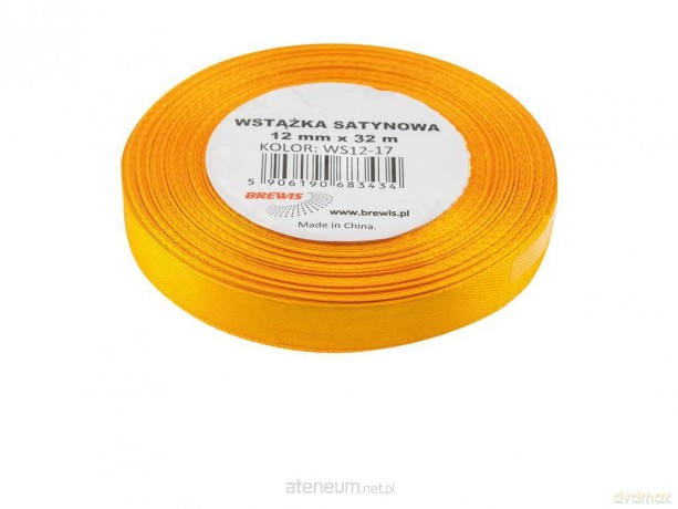 Wstążka satynowa żonkilowa 12mmx32m